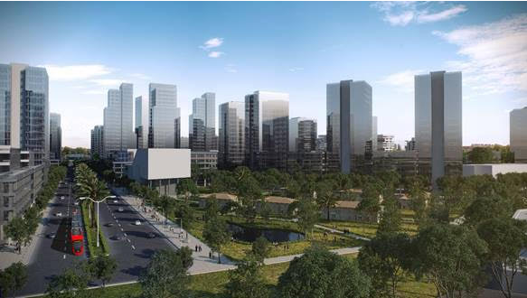 תוכנית הבנייה על שטח מחנה צריפין