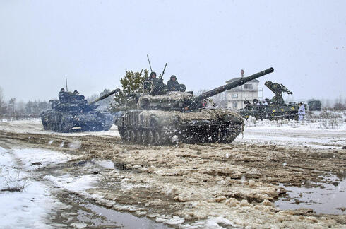 תרגיל צבאי של כוחות אוקראינה לקראת הפלישה